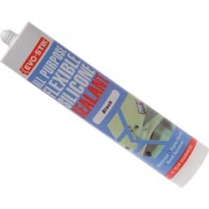 Evostik All Purpose Flexible Silicone Sealant Black 310ml