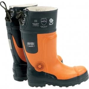 Draper Expert Mens Chainsaw Safety Boots Black / Orange Size 9
