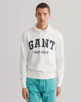 GANT Men Logo Hoodie (L) Beige