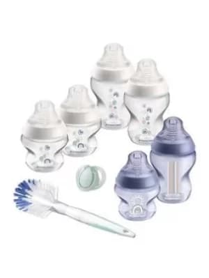 Tommee Tippee Closer to Nature Baby Bottle Starter Set (Blue), Blue