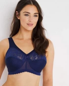 Glamorise Classic Non Wired Blue Bra
