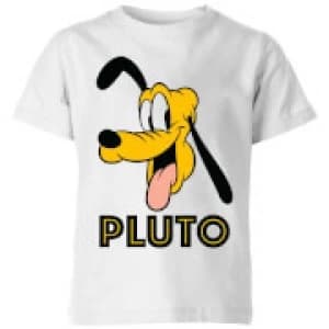 Disney Pluto Face Kids T-Shirt - White - 11-12 Years