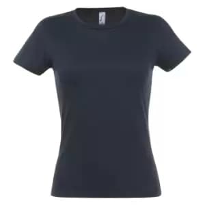 SOLS Womens/Ladies Miss Short Sleeve T-Shirt (M) (Navy)