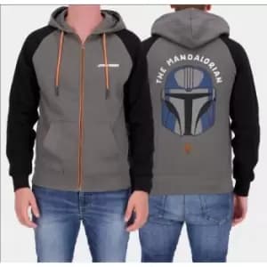 Star Wars: The Mandalorian Hooded Sweater Helmet Size M