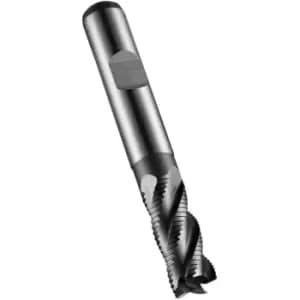 C428 13.00MM HSS-E Flatted Shank Multi-flute Roughing End Mill - Alcrona Coated DIN 844 K