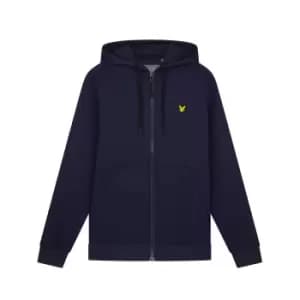 Mens Full Zip Fly Fleece Hoodie - Navy - XXL