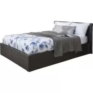 End Lift Ottoman Bed 120cm Black - GFW