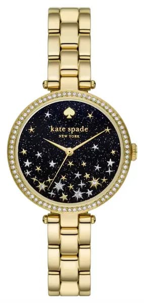 Kate Spade KSW1814 Holland (34mm) Black Sparkle Dial / Gold- Watch