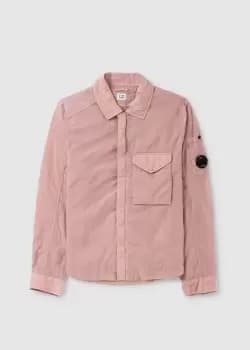 C.P. Company Mens Chrome-R Overshirt In Pale Mauve