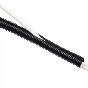 D-Line Cable Tidy Split Flexible Tube 1.1m length 25mm dia Black ctt1.