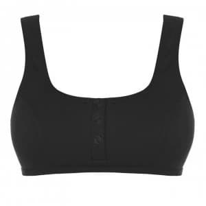 Seafolly Button Tank Bikini Top - Black