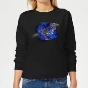 Harry Potter Ravenclaw Geometric Womens Sweatshirt - Black