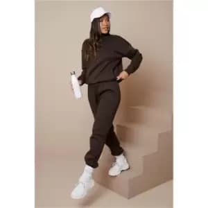 I Saw It First Chocolate Toggle Waistband Oversized Joggers - Brown