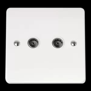 COAXIAL SOCKET TWIN OUTLET