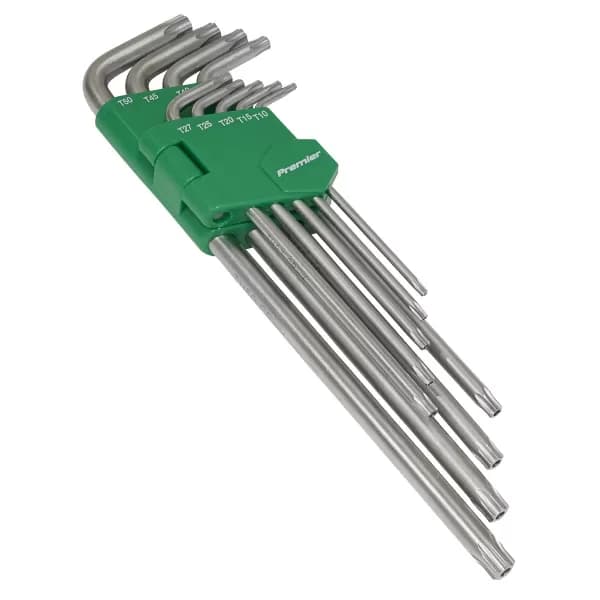 Genuine SEALEY AK7163 Security TRX-Star Key Set 9pc Extra-Long