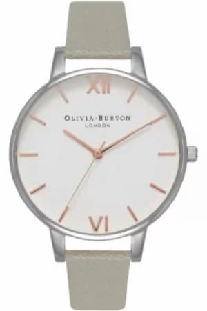 Ladies Olivia Burton Big White Dial Watch OB16BDW22