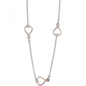 Ladies Guess Two-tone steel/gold plate Amour Necklace