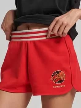 Superdry Vintage Collegiate Short - Red, Size 14, Women