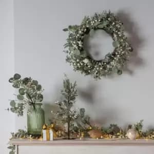 Crossland Grove White Berry With Mixed Leaves Wreath 510x510mm