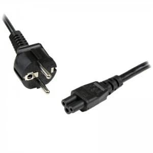 3 Slot Power Cord - Eu Mains To - Iec320 C5 Power Cord - 0.75mm? Uk