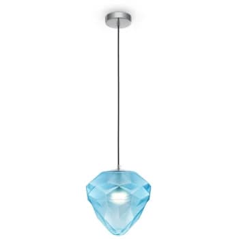 Maytoni Modern - Globo Modern Globo Chrome Pendant Ceiling Light Glass Shade