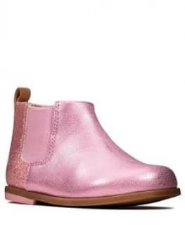 Clarks Toddler Drew Fun Ankle Boots - Pink