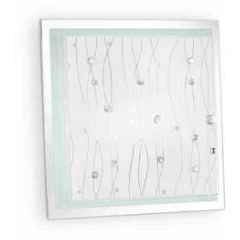 Ideal Lux Ocean - 2 Light Indoor Small Flush Light Clear, E27