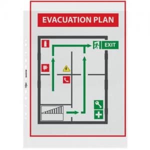 Standard A3 Plastic Punched Wallets Top Opening, Pack of 10 - Outer Carton of 10