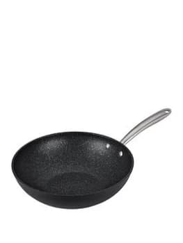Prestige Scratch Guard Aluminium Non-Stick Induction Wok - 29 Cm