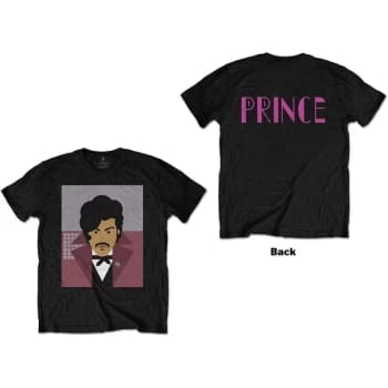Prince - Many Faces Unisex Large T-Shirt - Black