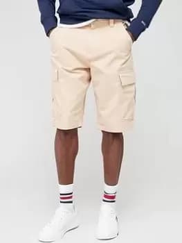 Tommy Jeans Aiden Baggy Cargo Short, Natural, Size 34, Men