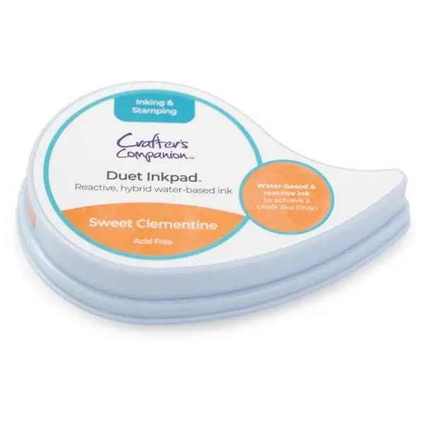 Crafter's Companion Duet Hybrid Ink Pad Orange Sweet Clementine