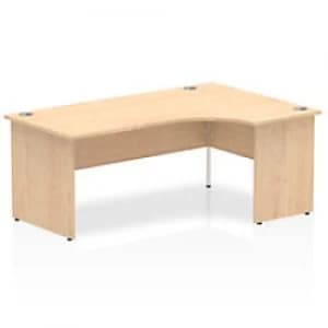 Impulse Panel End 1800 Right Hand Crescent Desk Maple