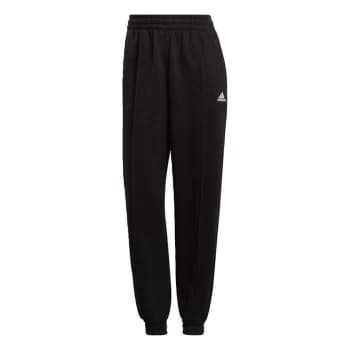 adidas Essentials Studio Fleece Joggers Womens - Black / White