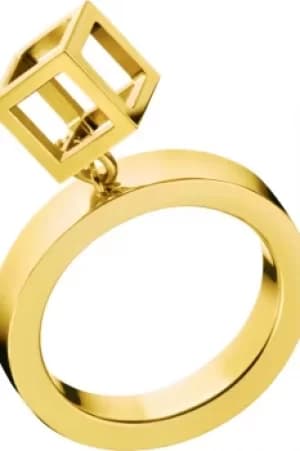 Ladies Calvin Klein PVD Gold plated Size N Daring Ring KJ3HJR100107