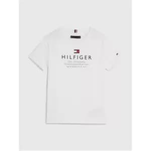 Tommy Hilfiger Boy'S Short Sleeve Tommy Hilfiger Logo Tee - White