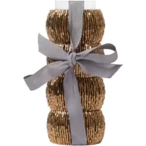 Biba Gold Halo Napkin Ring Set 4 - Gold