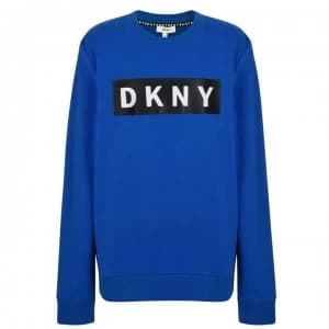 DKNY Logo Sweatshirt - Bleu Ozone