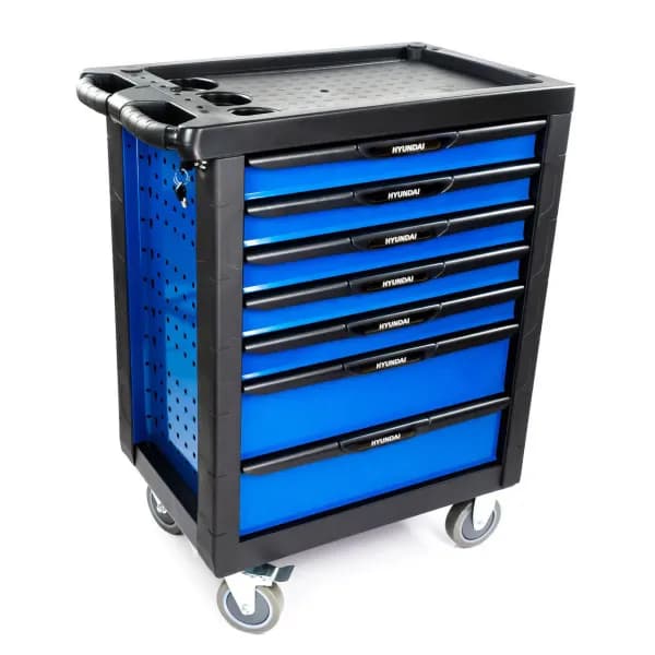 Hyundai Tool Chest 175 Piece 7 Drawer Castor Mounted Roller Cabinet HYTC9006