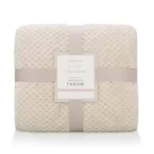 Sleepdown Waffle Throw 99 - Cream