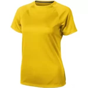 Elevate Womens/Ladies Niagara Short Sleeve T-Shirt (XS) (Yellow)