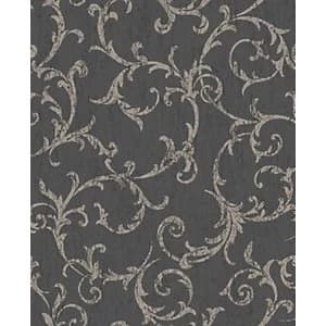 Superfresco Easy Empress Scroll Black Decorative Wallpaper - 10m