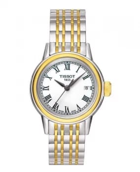 Tissot T-Classic Carson White Dial Two-tone Womens Watch T085.210.22.013.00 T085.210.22.013.00