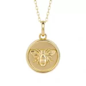 Yellow Gold Bee Medal Pendant GP2341