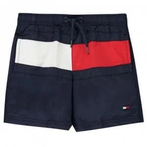 Tommy Hilfiger Tommy Bodywear Flag Swim Shorts - Pitch Blue CUN