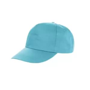 Result Unisex Core Houston 5 Panel Printers Baseball Cap (Pack of 2) (One Size) (Aqua)