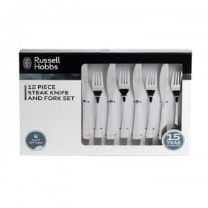 Russell Hobbs RH 12Pc SteakKnife & Fork13 - S/Steel