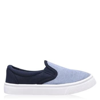 SoulCal Naha Slip On Trainers Childrens - Blue/Navy