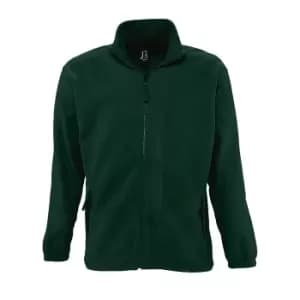 SOLS Mens North Full Zip Outdoor Fleece Jacket (4XL) (Forest Green)