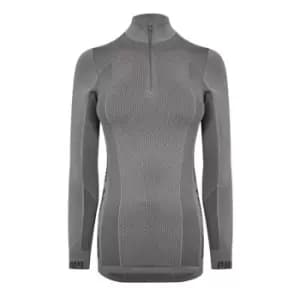 Puma Evoknit Seamless Half Zip Top Womens - Grey